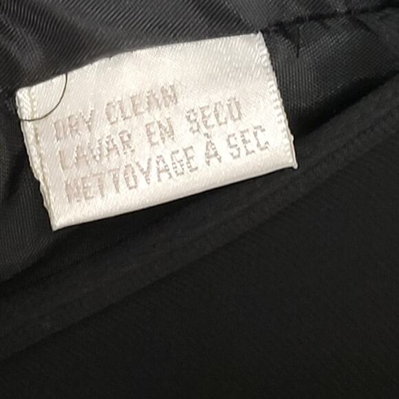 Jones New York Structured Wrap Dress 4 Black‎ Tie Belt Maxi Cocktail Party LBD - Picture 10 of 14